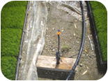 苗床自動給水装置　散水ノズル